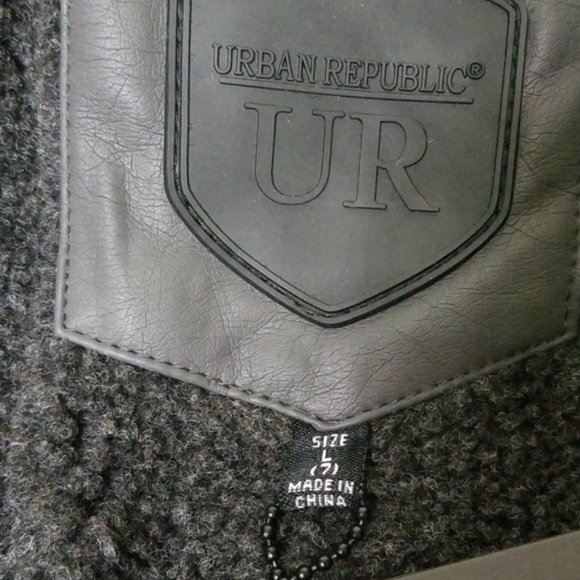 NWT Urban Republic Textured Hooded Jacket - Picture 4 of 6